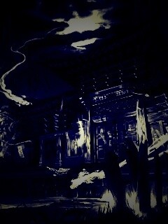 Вход в китайский храм обои