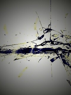 Летящие осколки обои