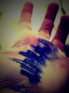 Город на ладони обои