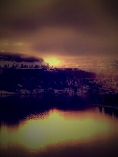 Озеро зимой обои