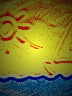 Рисунки на песке обои