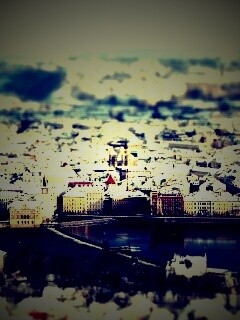 Вид на город обои