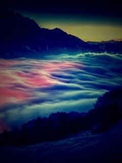 Туман в долине обои