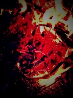 Костёр крупным планом обои