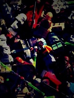 Человечки лего по мотивам звездных войн обои