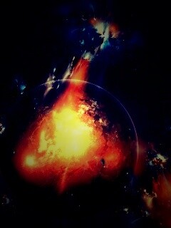 Планета в огнях обои