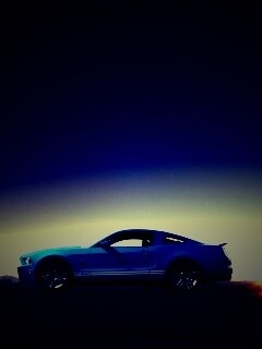 Синий форд мустанг обои