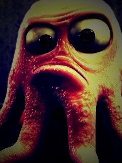 Курящий осьминог обои