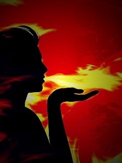 Пламенное дыхание обои