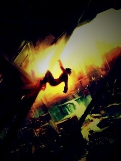 Мутант в постапокалиптическом городе обои