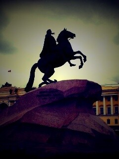 Медный Всадник в Питере обои