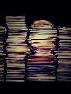 Стопки листов бумаги обои