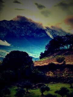 Горный пейзаж обои