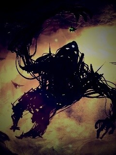 Подзёмный темный монстр обои