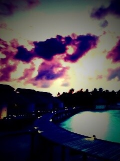 Бунгало на воде обои