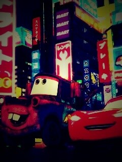 Тачки в большом городе обои