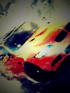 Погоня за оранжевым BMW обои