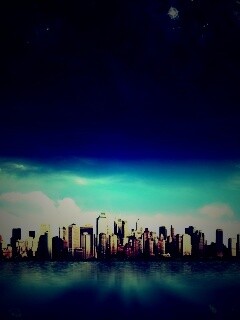 Город на острове обои