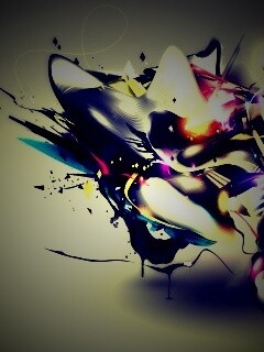 Яркая абстракция обои