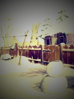 Снеговик обои