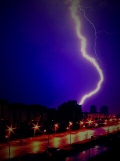 Молния обои