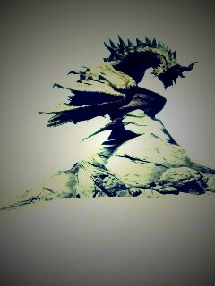 Человек и дракон обои