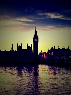 Биг-Бен на берегу Темзы обои