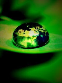 Целый мир в капле воды обои