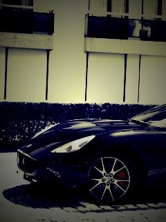 Черная феррари обои