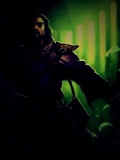 Маг в библиотеке обои