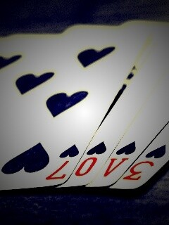 Любовь и карты обои