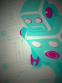 Векторный робот обои