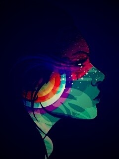 Профиль девушки обои