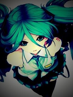 Синеволосая Хатсуне Мику обои