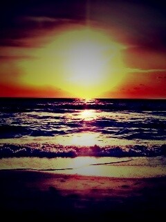 Морской закат обои