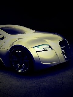 Серебристый концепт ауди обои