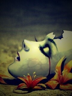 Разбитая маска обои