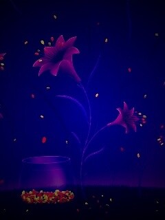 Волшебные цветы и конфетки обои