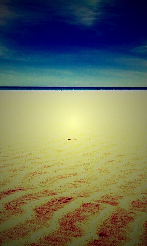 Пустыня на фоне моря обои