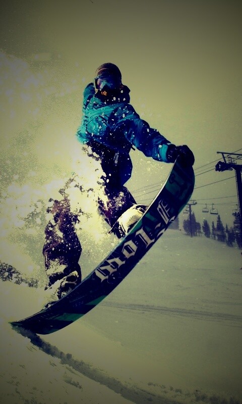 Сноубордист обои