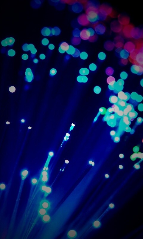 Огоньки на оптоволокне обои