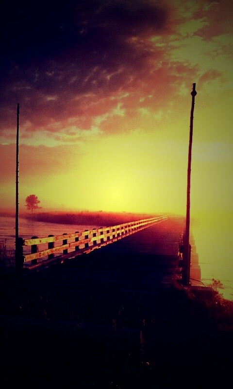 Деревянный мост обои