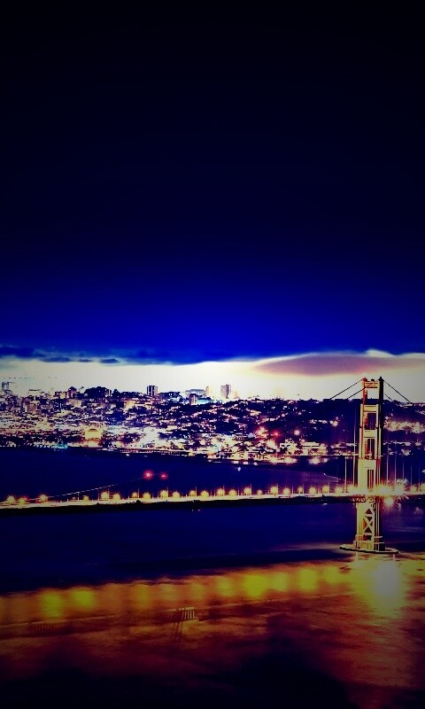 Ночной Нью-Йорк обои