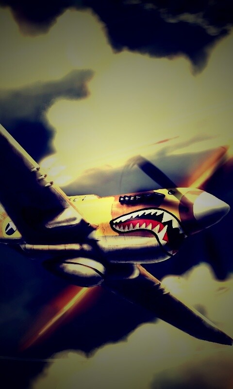 Истребитель акула обои