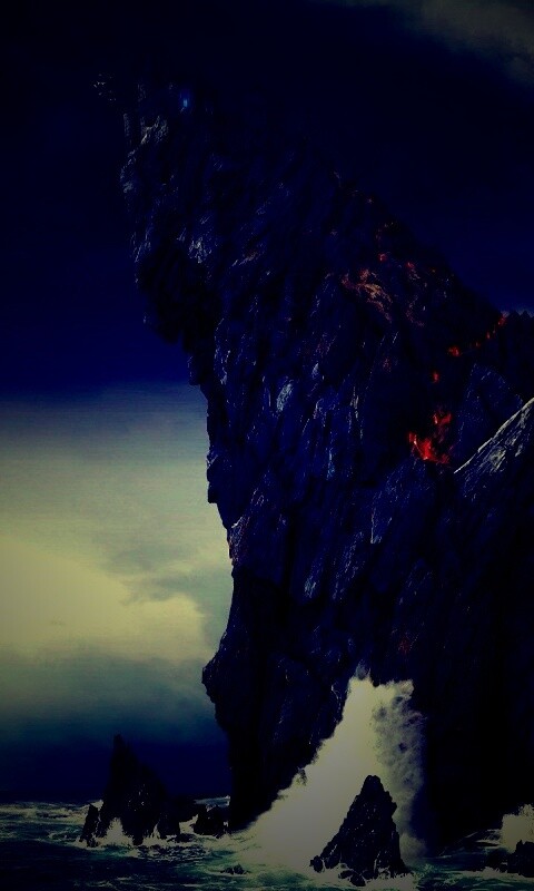 Бой на скале обои