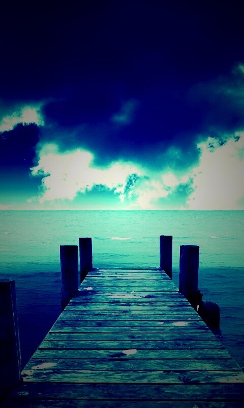 Деревянный причал обои