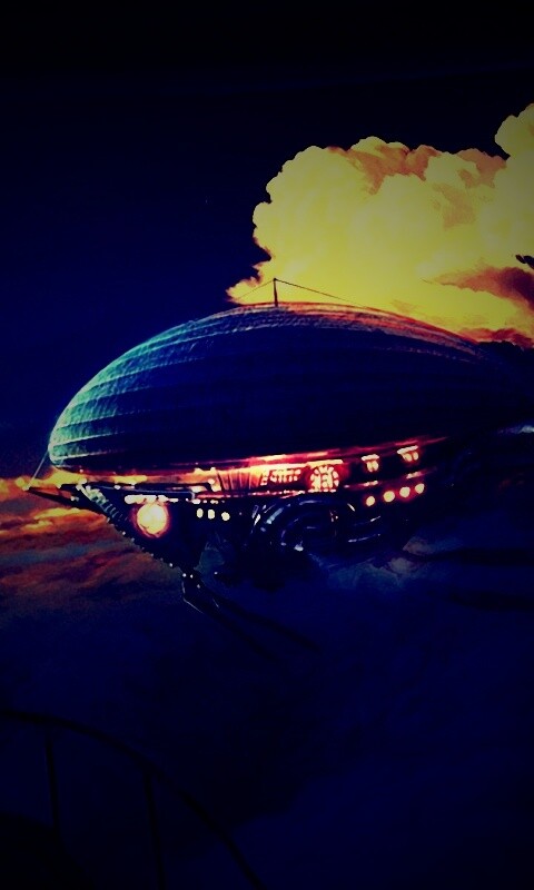 Инопланетный дирижабль обои