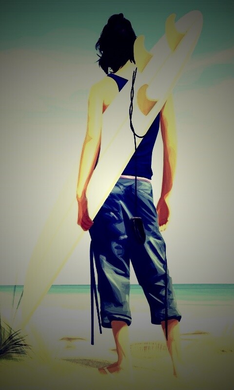 В ожидании волны обои