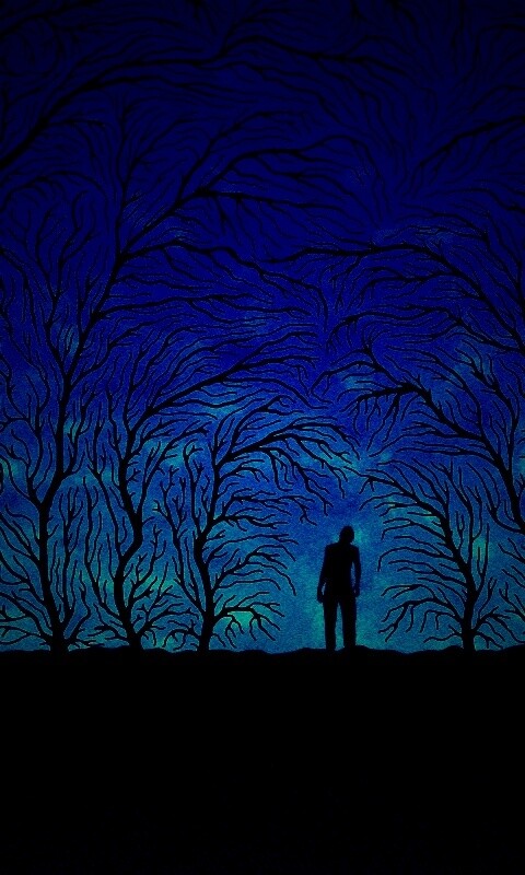 Смыкающиеся деревья обои