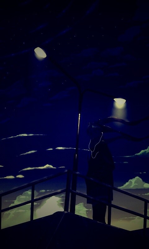 Под фонарем обои